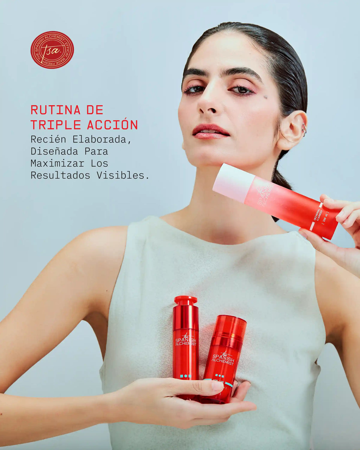 Rutina Completa Antiacné con Niacinamida, Ácido Salicílico, Nelupure, Ácido Hialurónico y Vitamina E para Piel Sensible