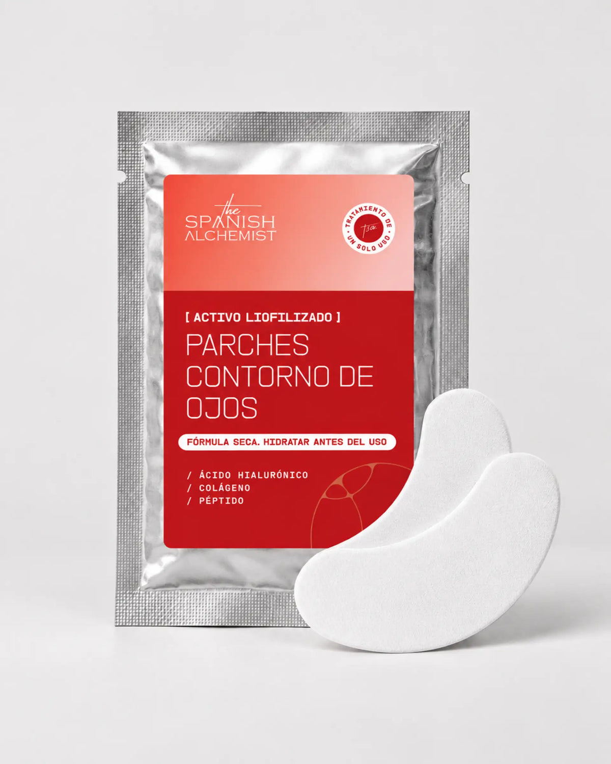 Mascarilla de Ojos de Colágeno Liofilizado con Ácido Hialurónico y Péptido