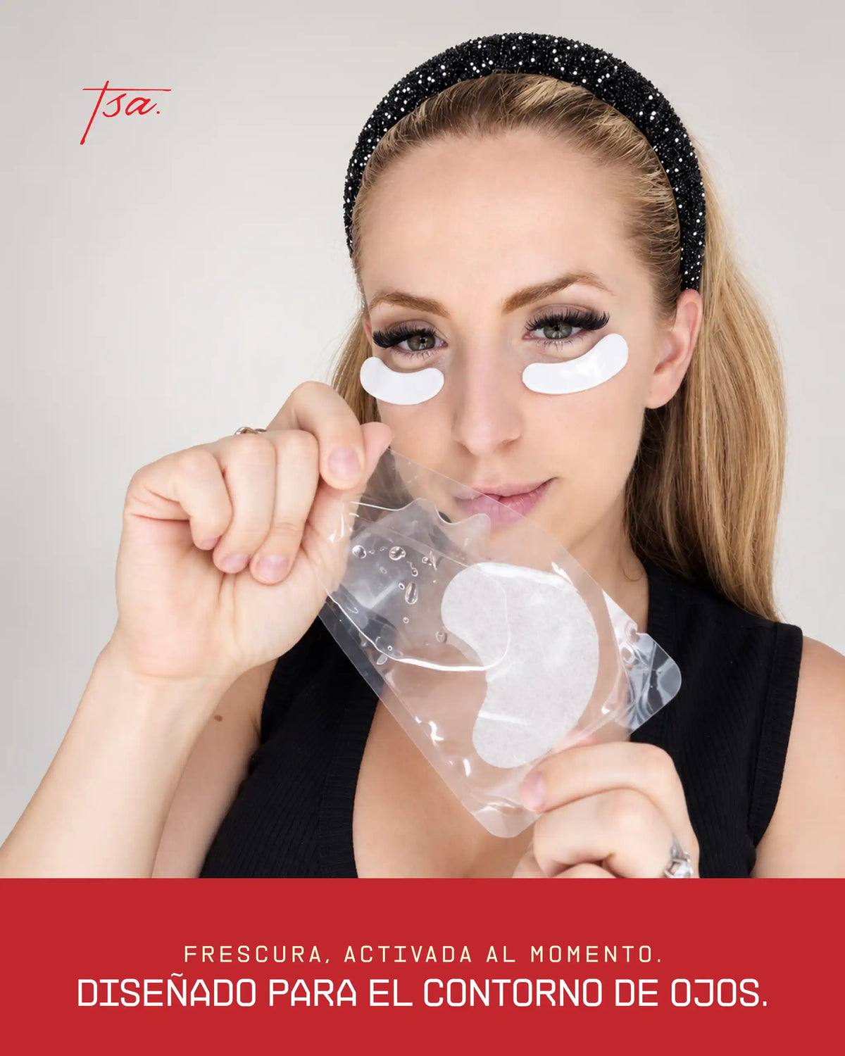 Mascarilla de Ojos de Colágeno Liofilizado con Ácido Hialurónico y Péptido