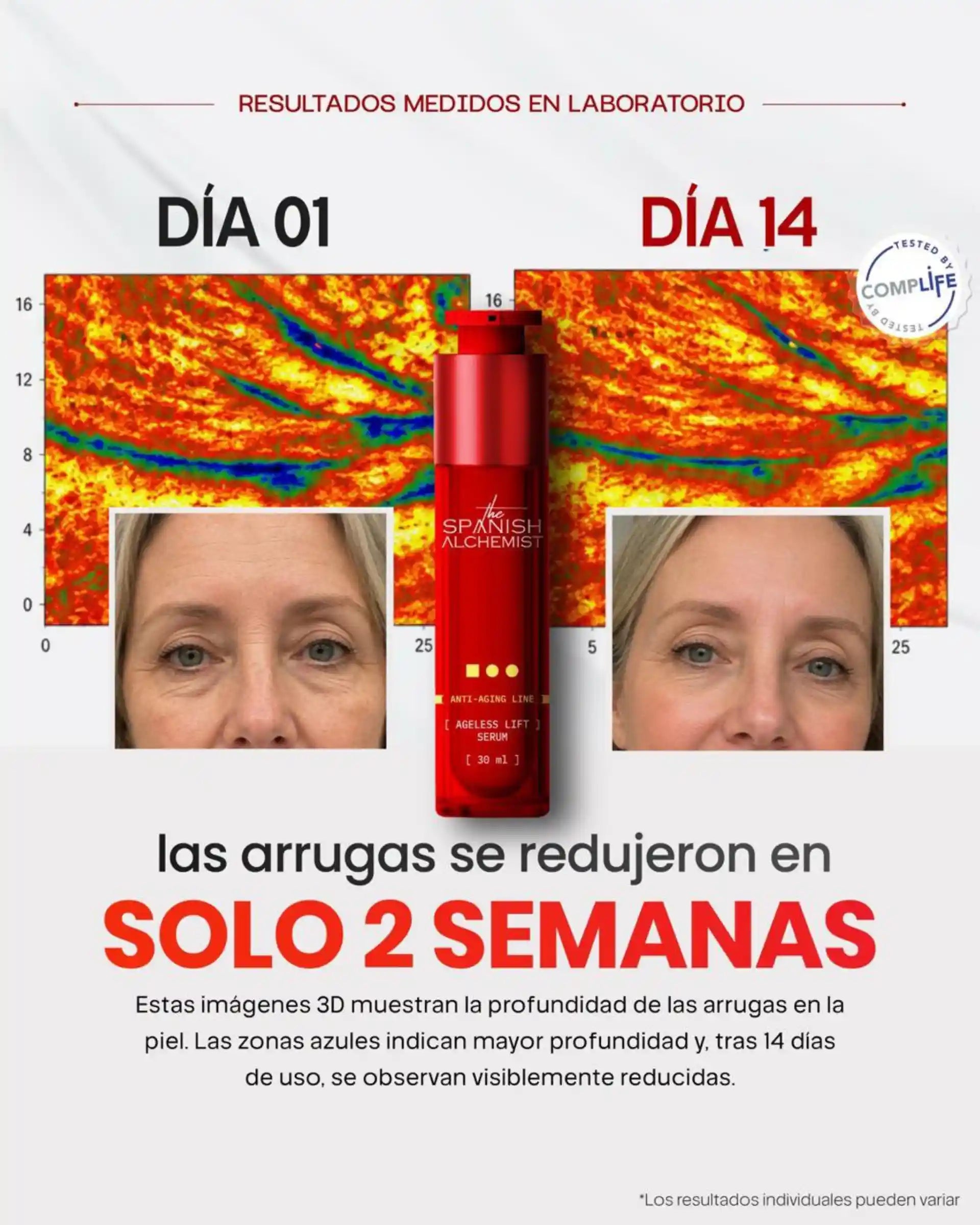 Crema Antiedad con Vitamina C al 5%, Colágeno de Algas y Vitamina E