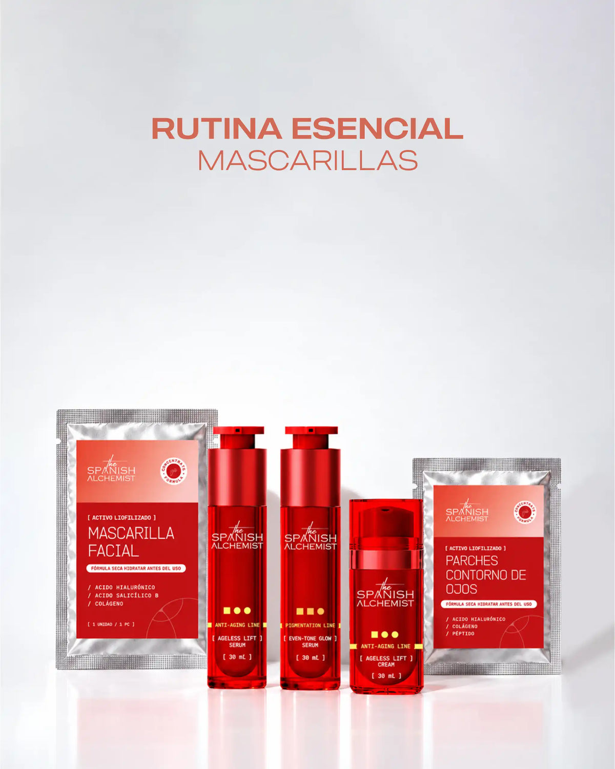 Rutina Esencial para Arrugas y Manchas + Set de Mascarillas