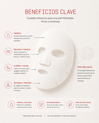 Mascarilla Facial de Colágeno Liofilizado con Ácido Hialurónico y Ácido Salvianólico B