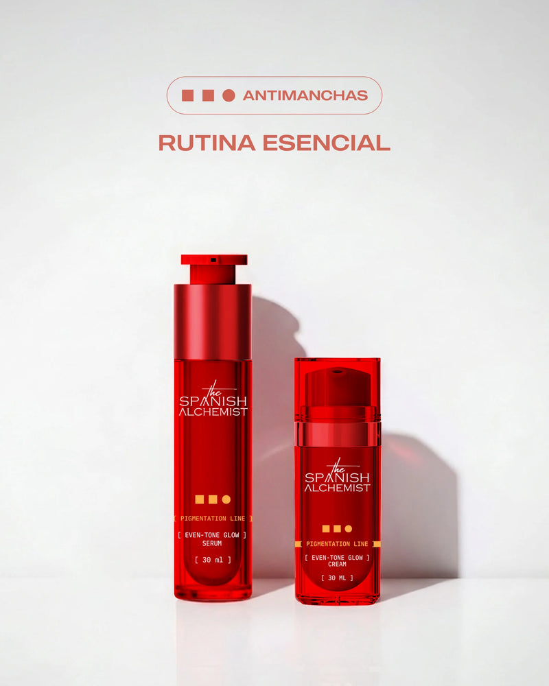 Rutina Esencial Antimanchas con Vitamina C al 5%, Ácido Tranexámico, Azeloglicina y Regaliz